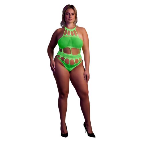 Teddies Shots Toys Cut Out Thong Bodysuit Plus Size