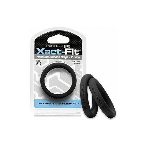 Xact-fit 2 db 16 cm-es fekete szilikon gyűrű
