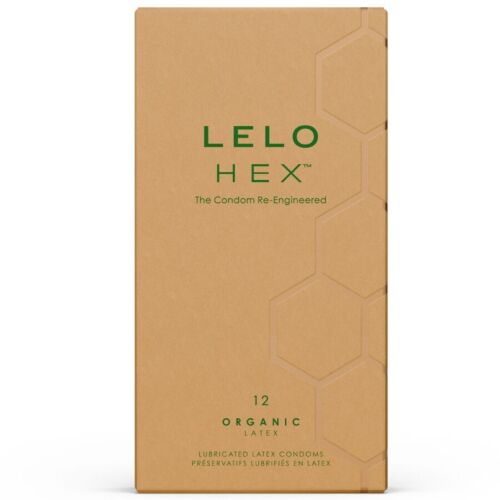 Kondom Lelo HEX Organic 12 db - Természetes élmény
