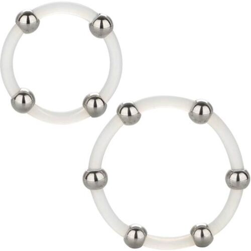 Péniszgyűrű CALEXOTICS Steel Beaded