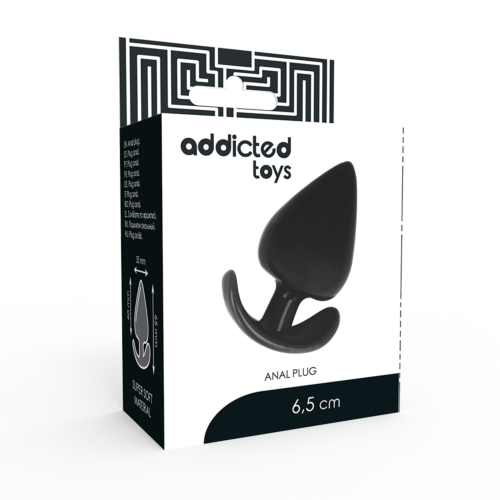Anális plug Addicted Toys 6.5 cm rugalmas és ergonómikus