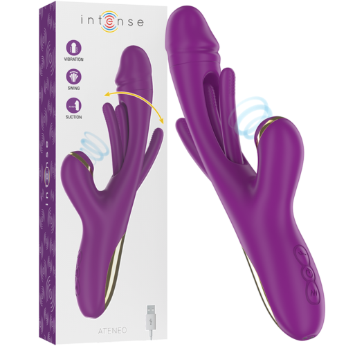 Vibrátor INTENSE ATENEO 7 vibrációs móddal és szívónyelvvel