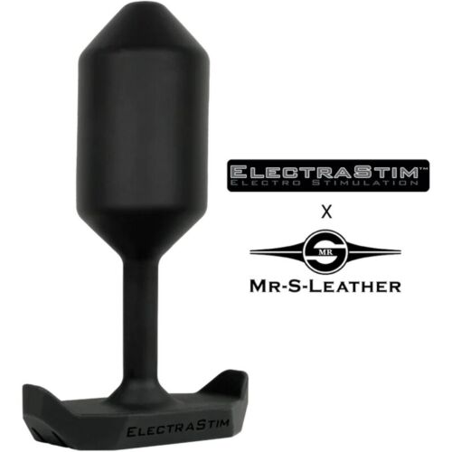 Anális Vibrátor ELECTRASTIM MR-S-LEATHER Kényelmes Elektromos Plug