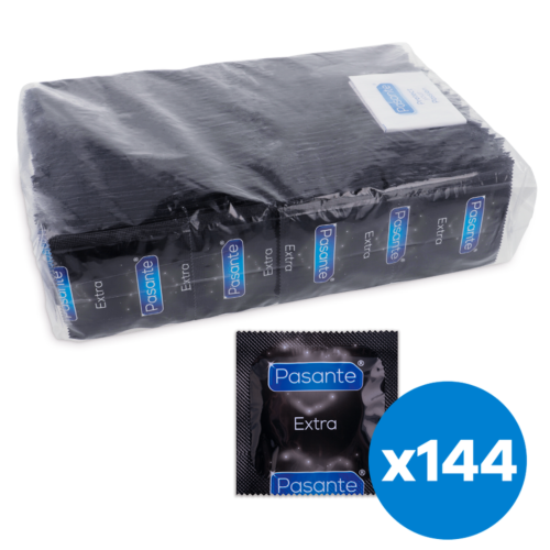 Kondom PASANTE Extra 144 db extra vastag síkosítóval
