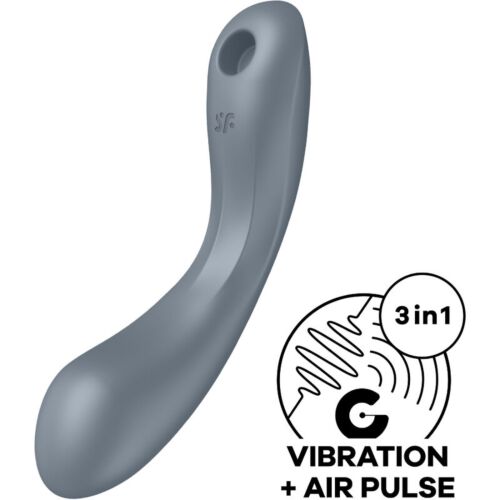 Air Stimulator SATISFYER AIR PULSE CURVE TRINITY 1 három funkcióval