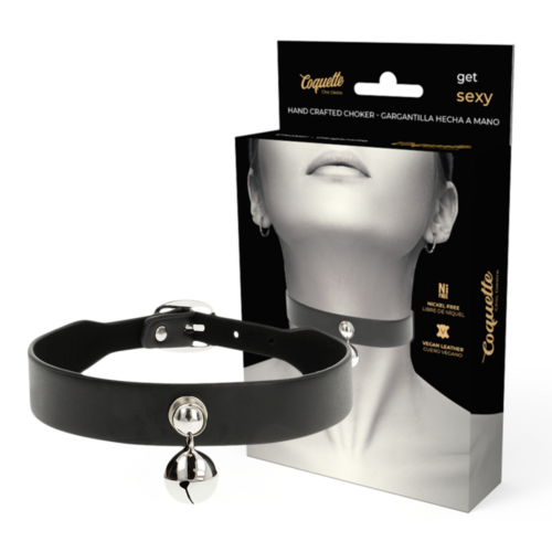 Bondage Nyakörv COQUETTE ACCESSORIES CHIC DESIRE - Állítható vegán bőr