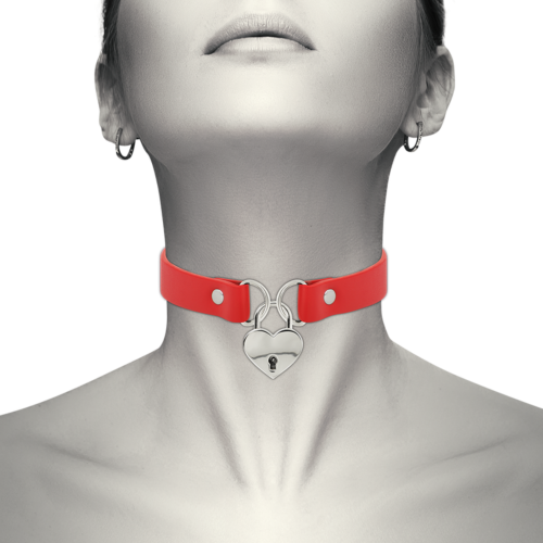 Bondage nyaklánc COQUETTE CHIC DESIRE vegán bőrrel