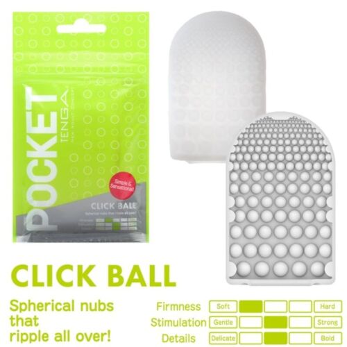 Masturbátor Tenga Pocket Click Ball kompakt formában