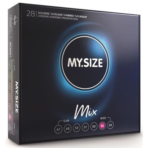Kondom MY SIZE MIX 64 mm - Széles választék 28 db