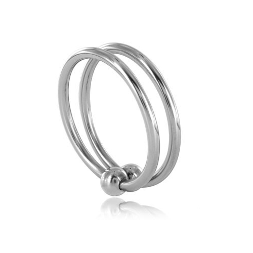 BDSM fém péniszgyűrű METAL HARD dupla gyűrű 30mm