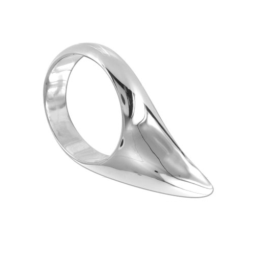 BDSM fém péniszgyűrű METAL HARD - COCK TEARDROP 55MM