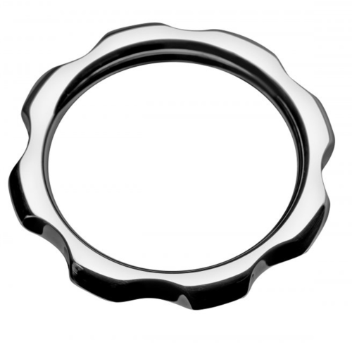 BDSM fém péniszgyűrű METAL HARD 45MM kényelmes viselettel