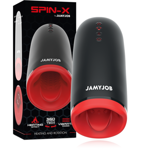 Masturbátor JAMYJOB SPIN-X fűtéssel és forgással