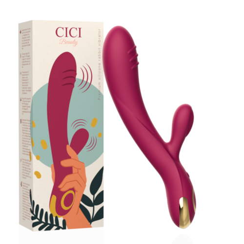 Vibrátor CICI BEAUTY PREMIUM SZILIKON NYUSZI - Kettős stimuláció