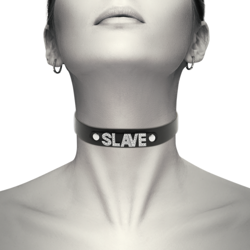 Bondage Kiegészítő COQUETTE ACCESSORIES Slave Vegan Bőr Choker