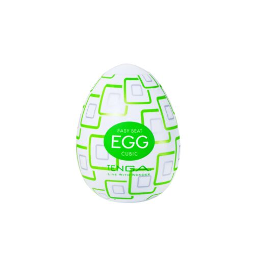 Masturbátor Tenga EGG Cubic - Mély stimulációs textúrákkal