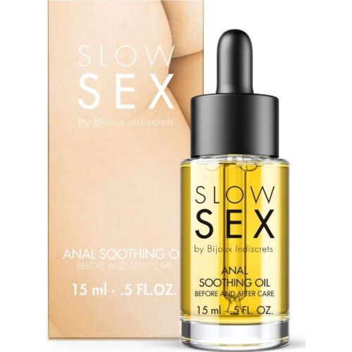 Masszázsolaj BIJOUX SLOW SEX 15 ML bőrnyugtató hatással