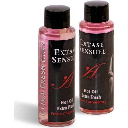 Masszázs Olaj EXTASE SENSUAL - Extra Friss Eper Hatás