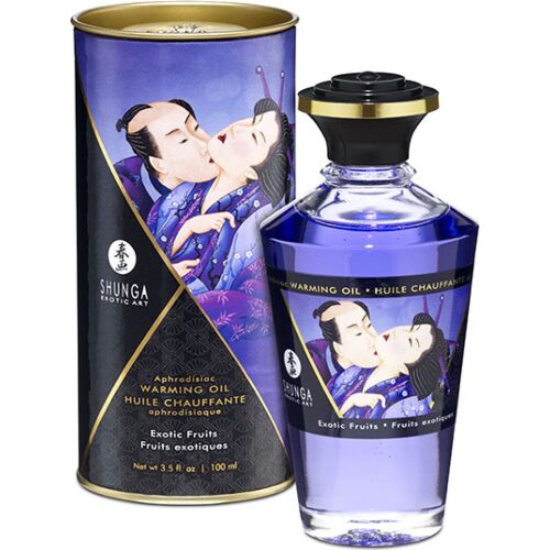 Masszázs olaj Shunga Exotic Fruits 100 ml egzotikus illattal