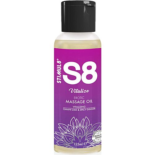 Masszázs Olaj STIMUL8 S8 VITALIZE Lime 125 ml