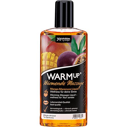 Masszázs olaj JOYDIVISION AQUAGLIDE WARMUP Mango és Maracuja