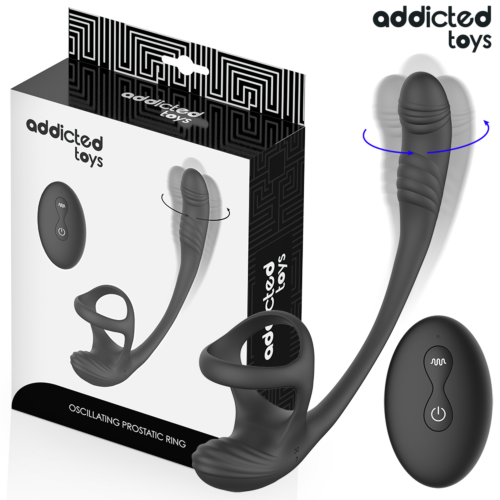 Anal Vibrátor ADDICTED TOYS - Vibrációs Plug és Tesztikula Stimulátor