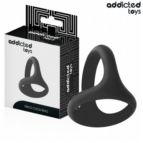 Péniszgyűrű ADDICTED TOYS Thick Triple - Hosszan tartó erekció