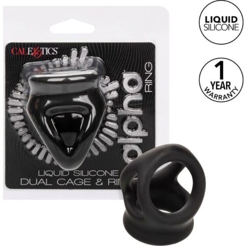 Péniszgyűrű CALEXOTICS Alpha Dual Cage