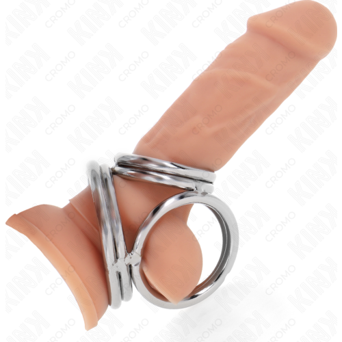 BDSM Fém Péniszgyűrű KINK RING POWER Modell 1
