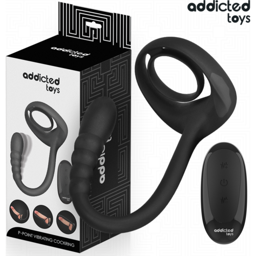 Vibráló Péniszgyűrű ADDICTED TOYS P-Spot távirányítóval