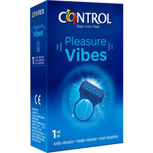 Cock Ring CONTROL TOYS Pleasure Vibes ergonomikus dizájn