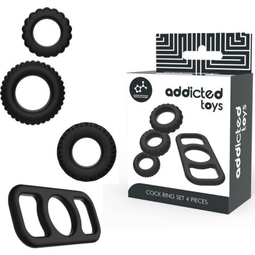 Gyűrűk ADDICTED TOYS - 4 darabos készlet