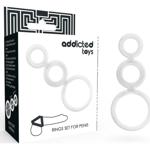 Péniszgyűrű készlet ADDICTED TOYS - 3 különböző méret