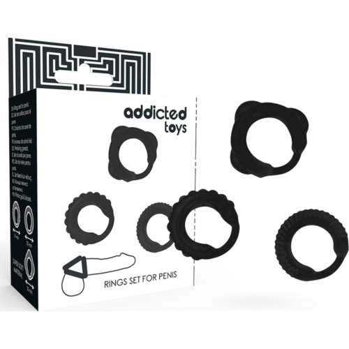 Péniszgyűrűk ADDICTED TOYS C-RING SET