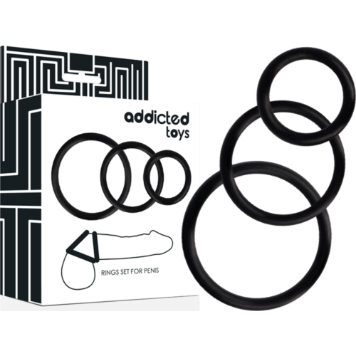 Pénisgyűrűk ADDICTED TOYS - RINGS SET FOR PENIS