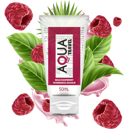 Lubrikáló AQUA TRAVEL - WILD RASPBERRY Ízű 50 ml