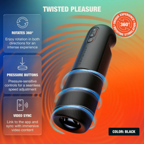 ARCWAVE ORBIT 360°-os kétirányú automata maszturbátor, fekete
