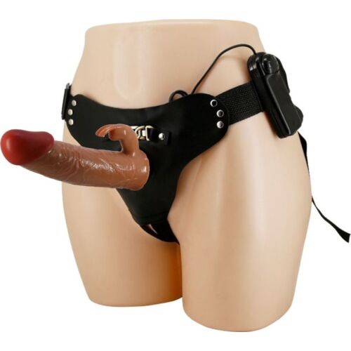 Vibráló arnés PRETTY LOVE MARION 19 cm-es dildóval