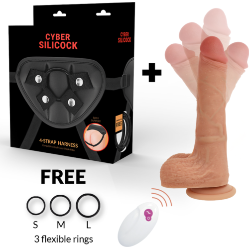 Vibráló Hám CYBER SILICOCK Mr Rick Távirányítóval
