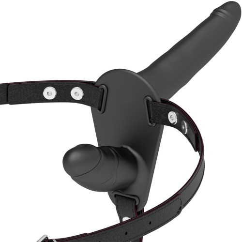 Dupla hám FETISH SUBMISSIVE HARNESS - Fekete