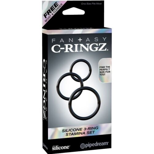 Férfi gyűrűk FANTASY C-RINGZ Silicone 3 Ring Stamina Set