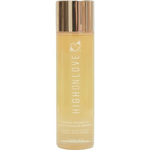 Masszázsolaj Aceite Hight Decadent White Chocolate 120 ml édes élményt nyújt