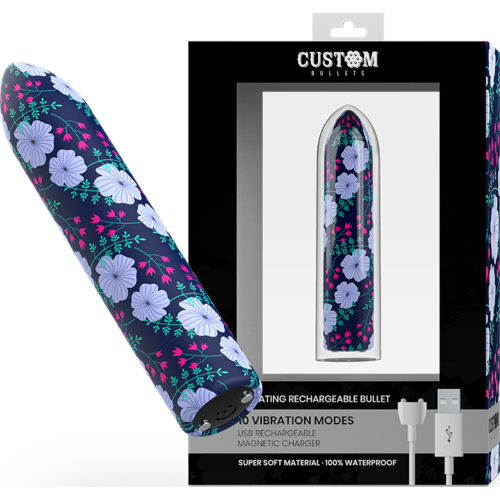 Vibrátor CUSTOM BULLETS Spring Magnetic Bullet 10 intenzitással