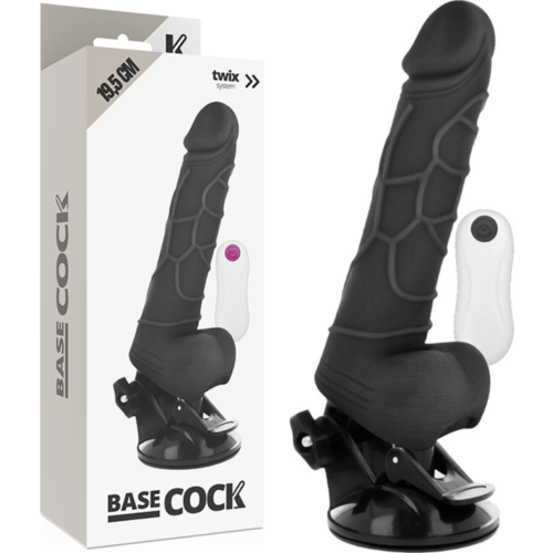 Realista vibrátor BASECOCK távirányítóval 19.5CM