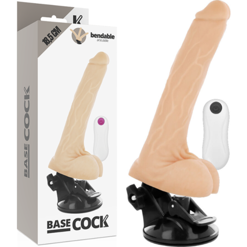 Vibrátor Vibrador BASECOCK 18.5 cm távirányítóval