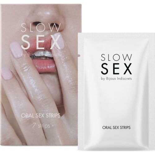 Orális szex csíkok BIJOUX SLOW SEX - Mentolos hűsítő hatás