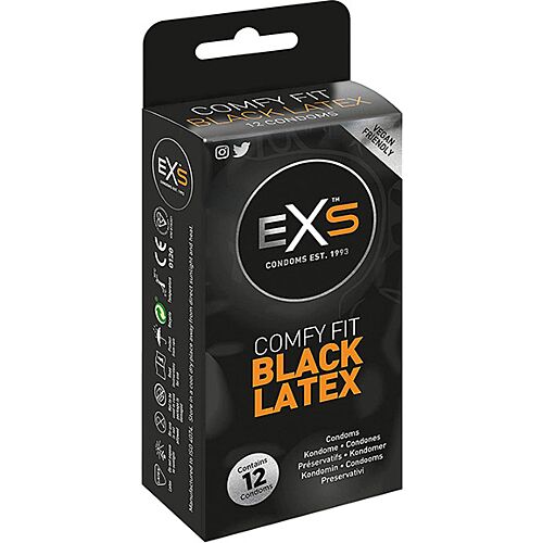 Fekete latex 12?s Exs | Kényelmes és tartós latex