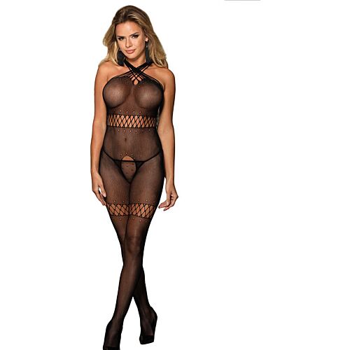 Bodystocking SUBBLIME FISHNET elülső pántokkal