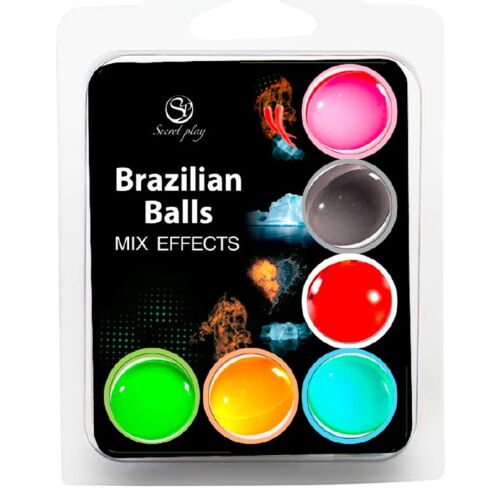 Brazilian Balls SECRETPLAY COSMETIC 6 db ízletes golyó