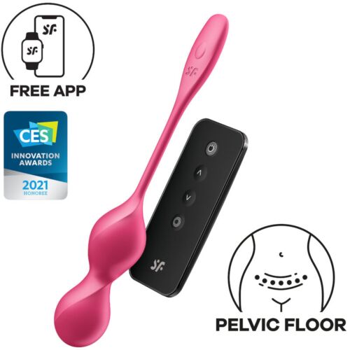 Vibráló Kegel Golyók SATISFYER LOVE BIRDS 2 Bluetooth vezérléssel